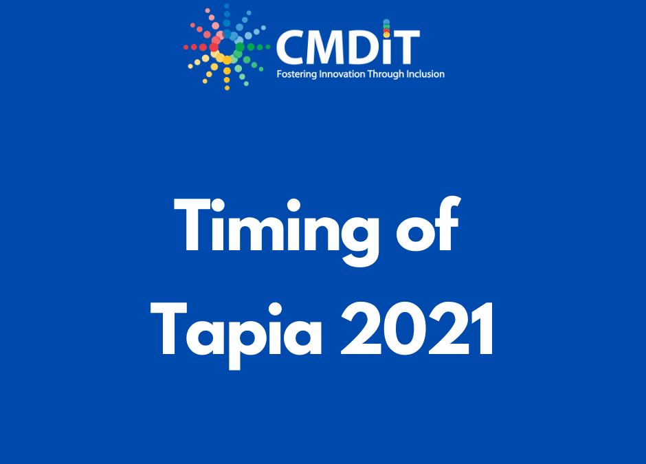 Timing of Tapia 2021 and Yom Kippur