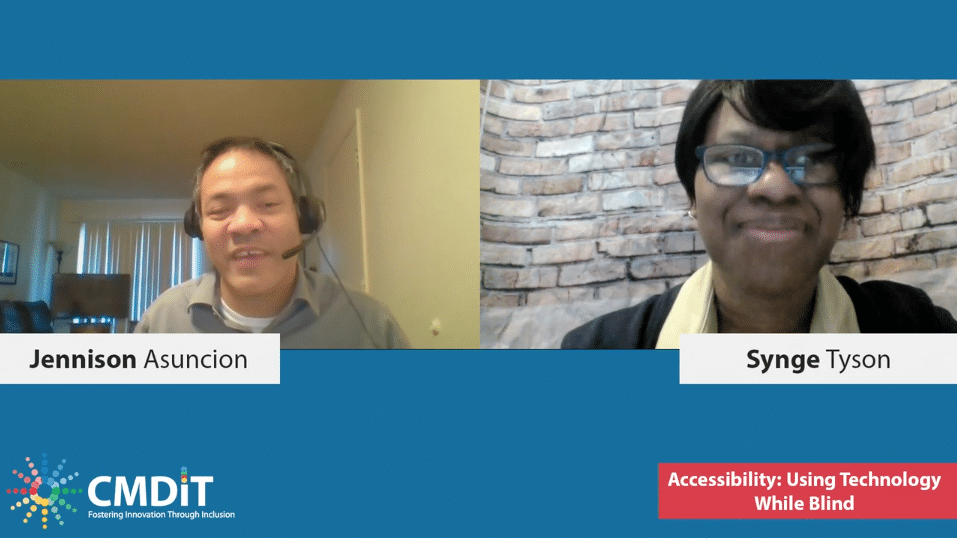 Rewatch our “Accessibility, Part Two: Using Technology While Blind” webinar