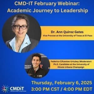 CMD-IT February Webinar: Academic Journey to Leadership