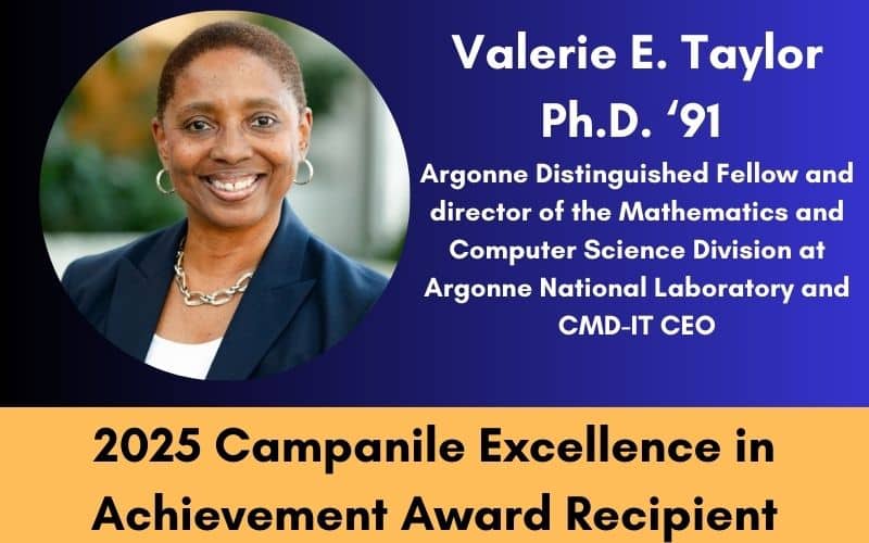 Dr. Valerie E. Taylor: 2025 Campanile Excellence in Achievement Award Recipient