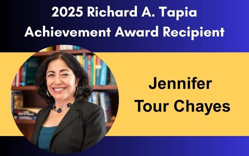 Jennifer Tour Chayes Receives 2025 Richard A. Tapia Achievement Award for Scientific Scholarship, Civic Science, and Diversifying Computing
