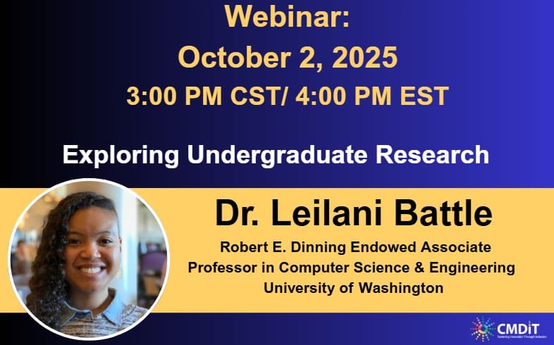CMD-IT October Webinar – Exploring Undergraduate Research